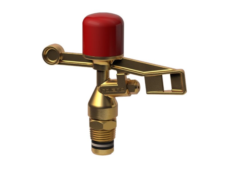 Rolland Brass Impact 15mm Male Full Circle Low Angle 8 Degree