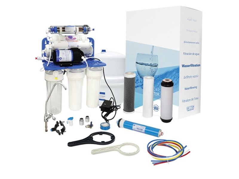 Aquafilter 7-Stage Reverse Osmosis System c/w Tank & Pump