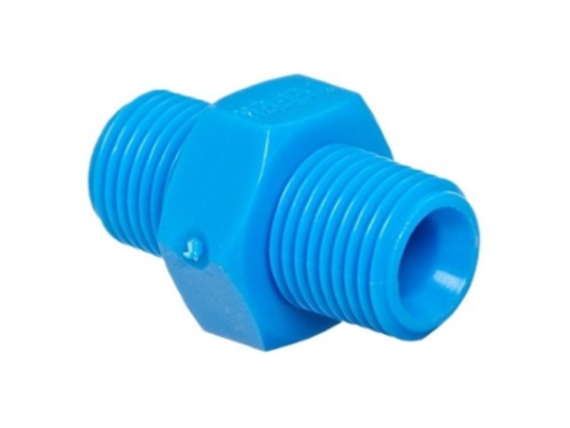 Tefen/Guyco Threaded Hex Nipple 10mm