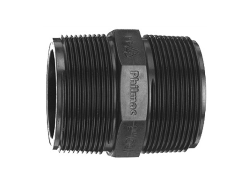 Philmac Threaded Hex Nipple 80mm