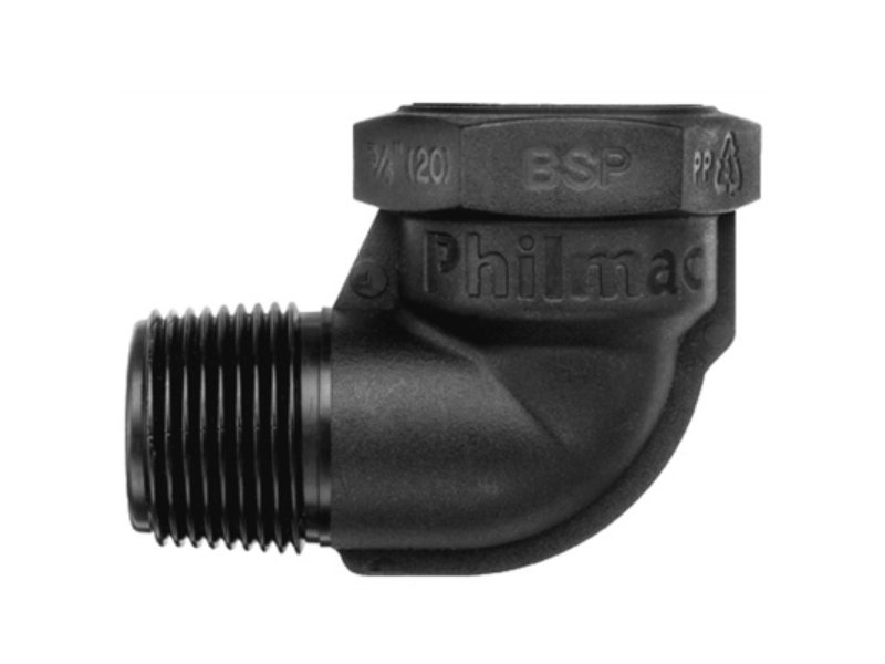 Philmac Threaded Male/Female Elbow 15mm