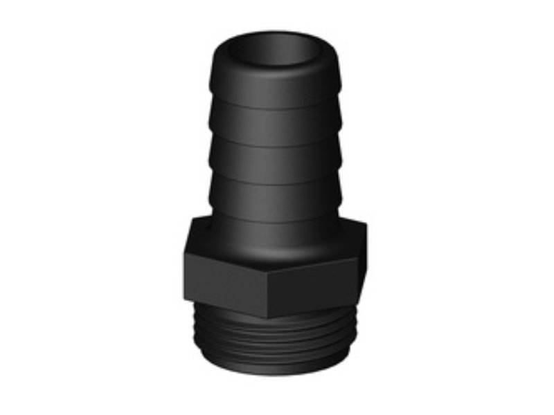 Tru Design Male Hose Tail 25mm x 25mm BSP Short