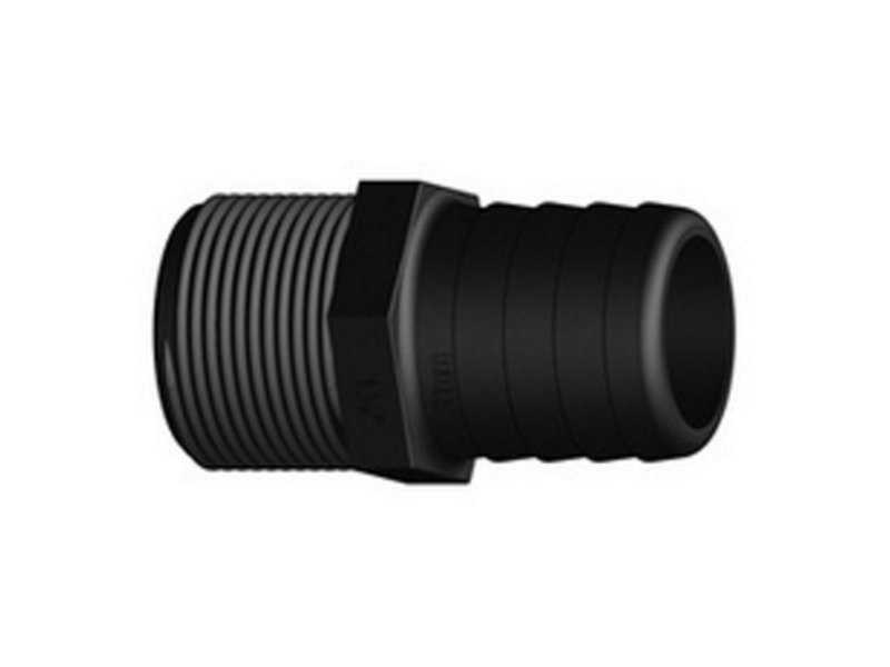 Tru Design Male Hose Tail 25mm x 25mm BSP