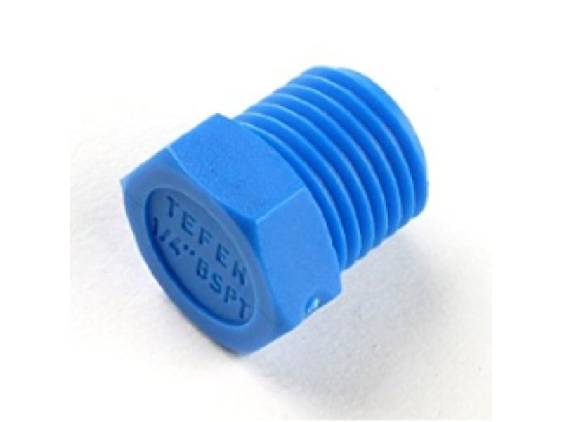 Tefen Threaded Hex Plug 10mm