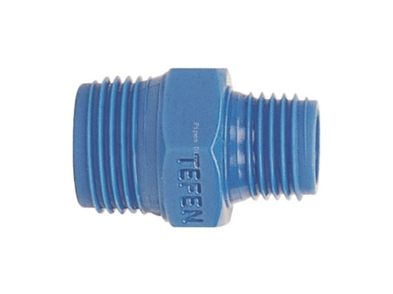 Tefen Threaded Reducing Hex Nipple 10 x 6mm