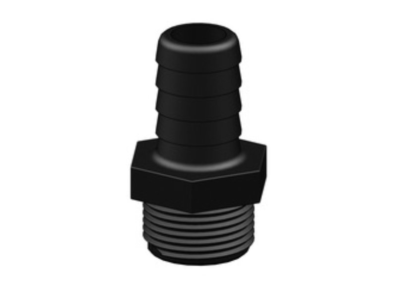 Tru Design Red. Male Hose Tail 25mm x 20mm BSP Short