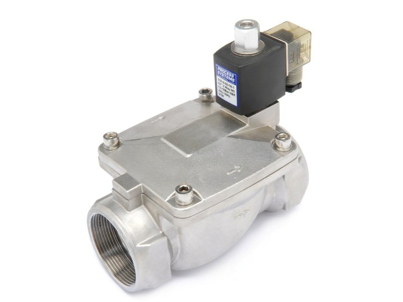 S/Steel Solenoid Valve 32mm BSP N/Open 24VAC