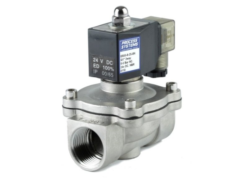 S/Steel 304 Solenoid Valve 20mm Zero Pressure 12VDC