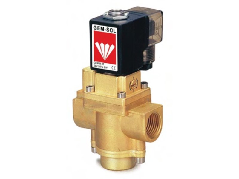Baccara Brass Solenoid Valve 15mm 3 Way N/Open