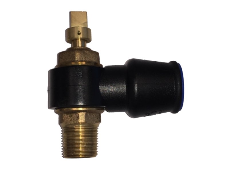 Talbot Pushfit Ferrule Plastic Sq. Head 25mm PE x 20mm BSPM (E3959)