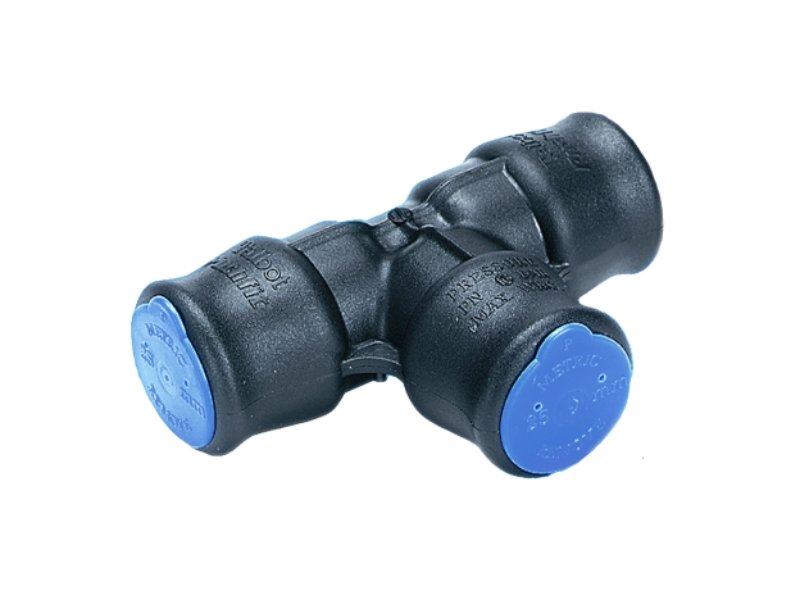Talbot Pushfit Metric Equal Tee 63mm (E3538)