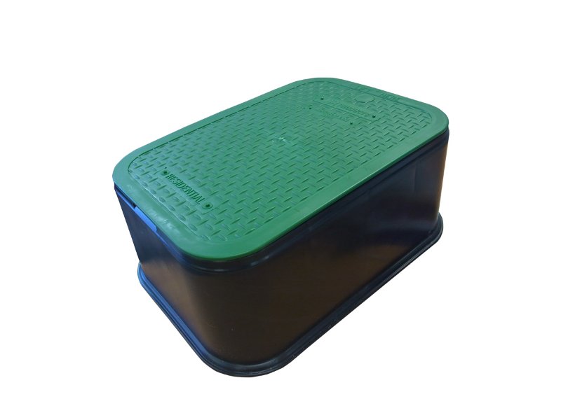 HR Valve Box Rectangular 430x295x190mm Deep c/w Overlay Lid
